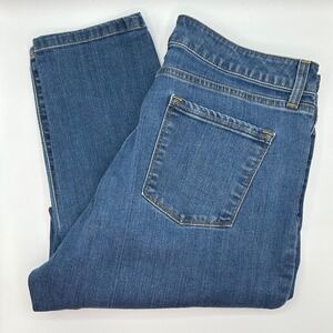 L.L. Bean Women Classic Fit Everyday Denim Jean Straight‎ Leg Size 16 Regular